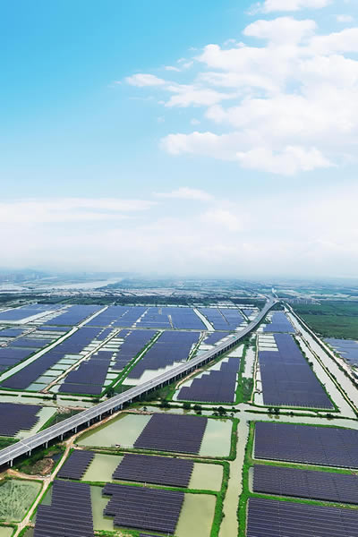 Aquavoltaics Utility-scale Power station （Hezhou North, Zhuhai，，，，China）